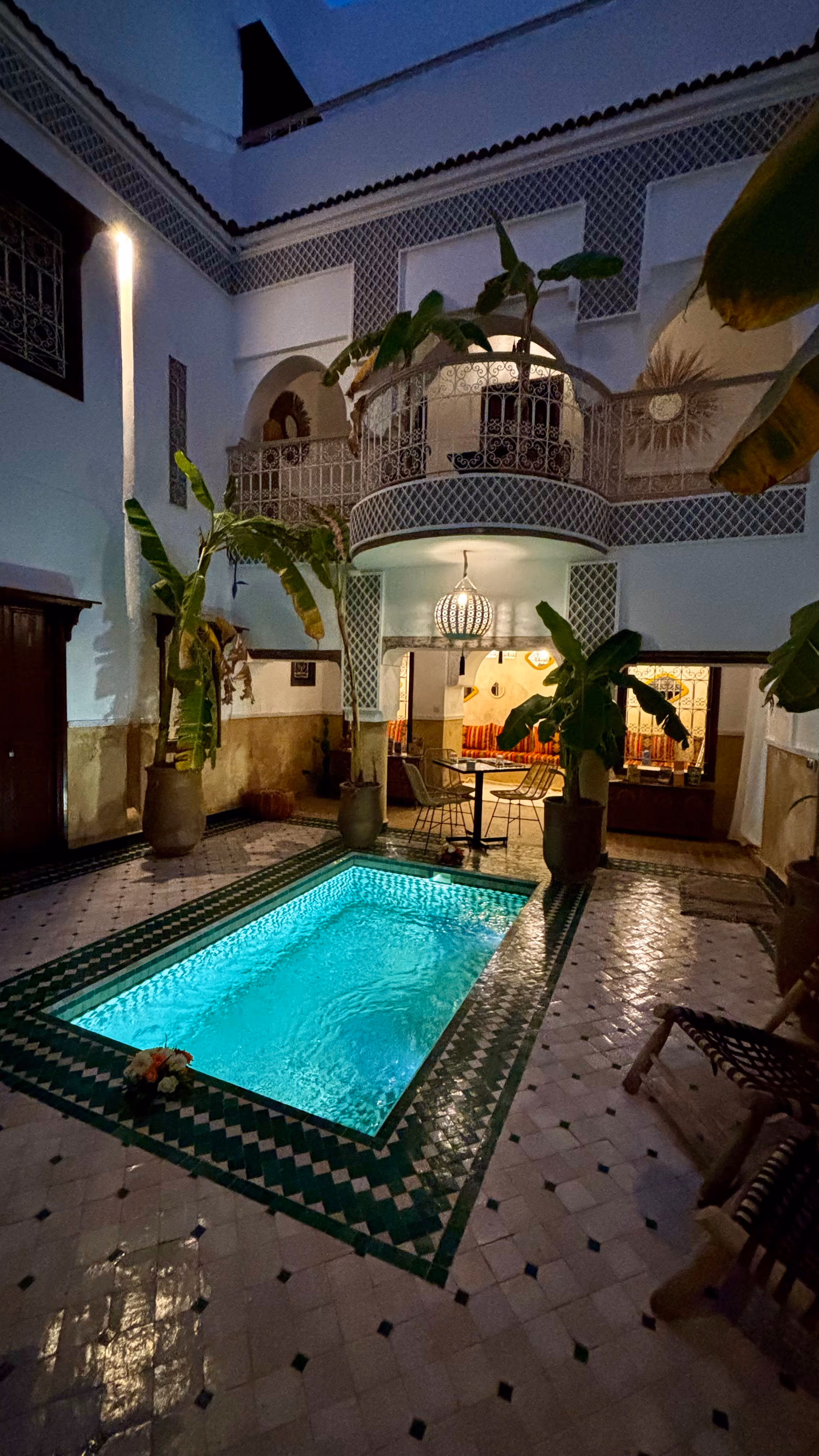 Innenpool unseres Riads
