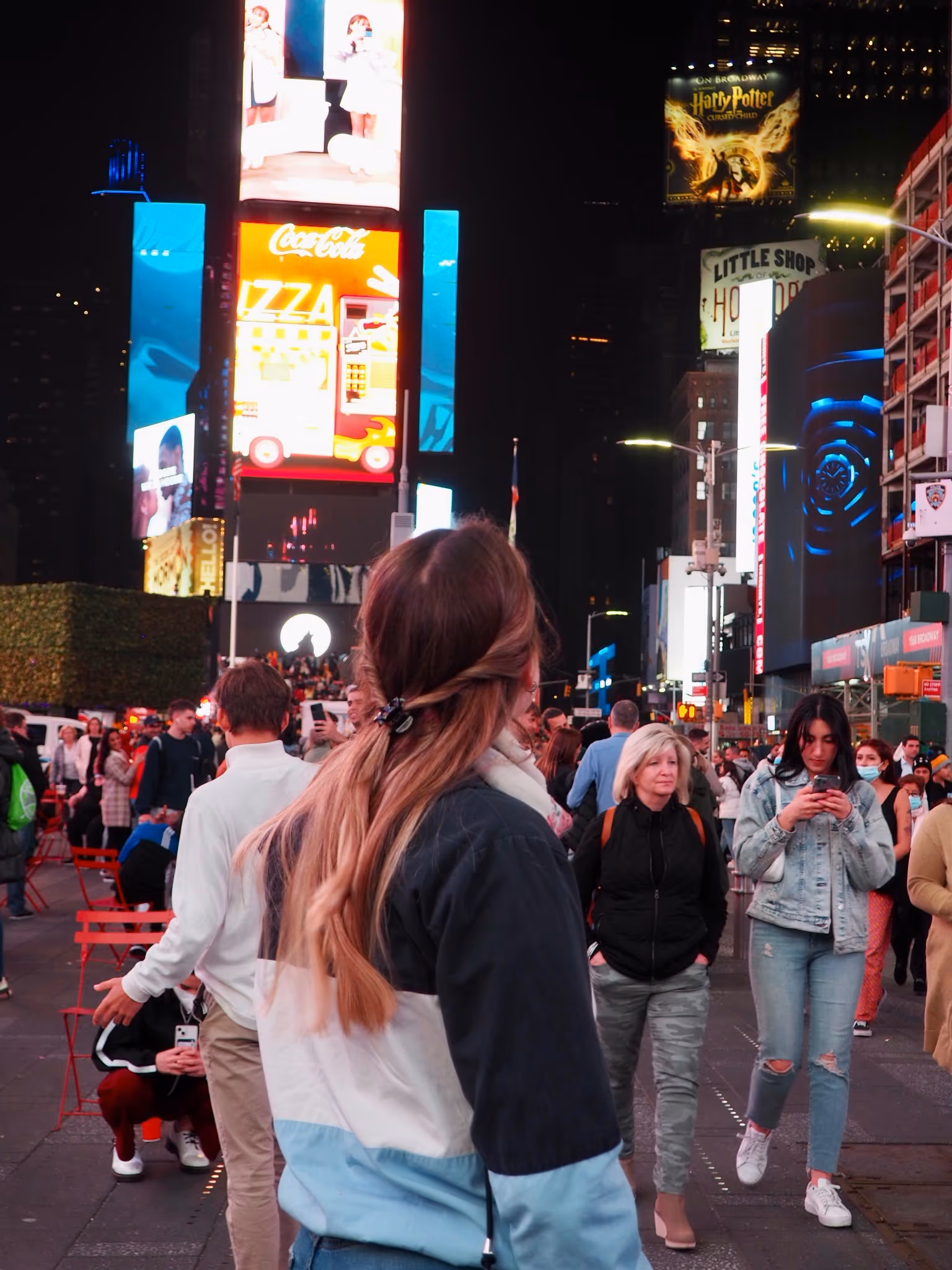 Der Times Square bei Nacht