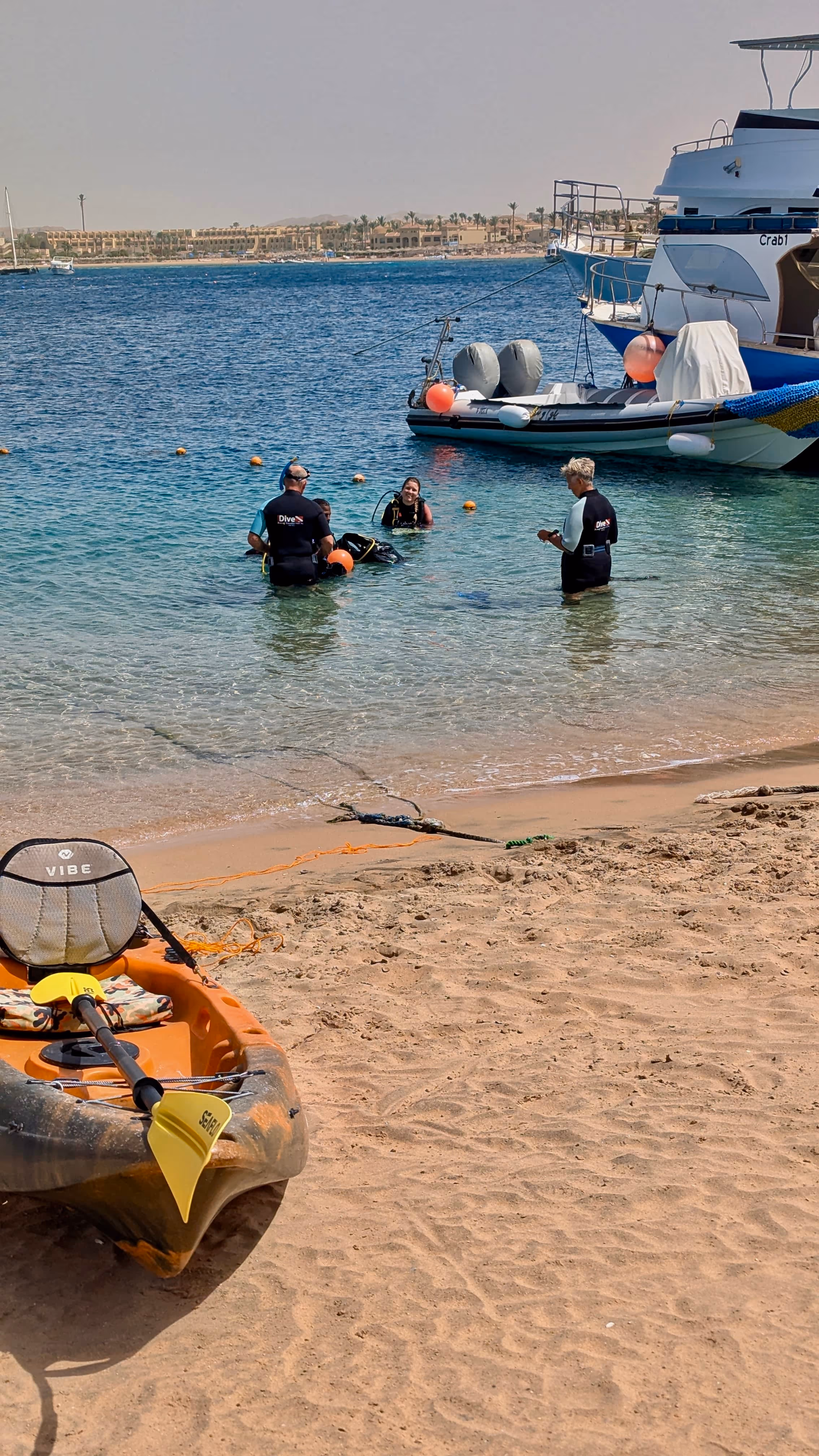 Start vom Hausriff des IDive