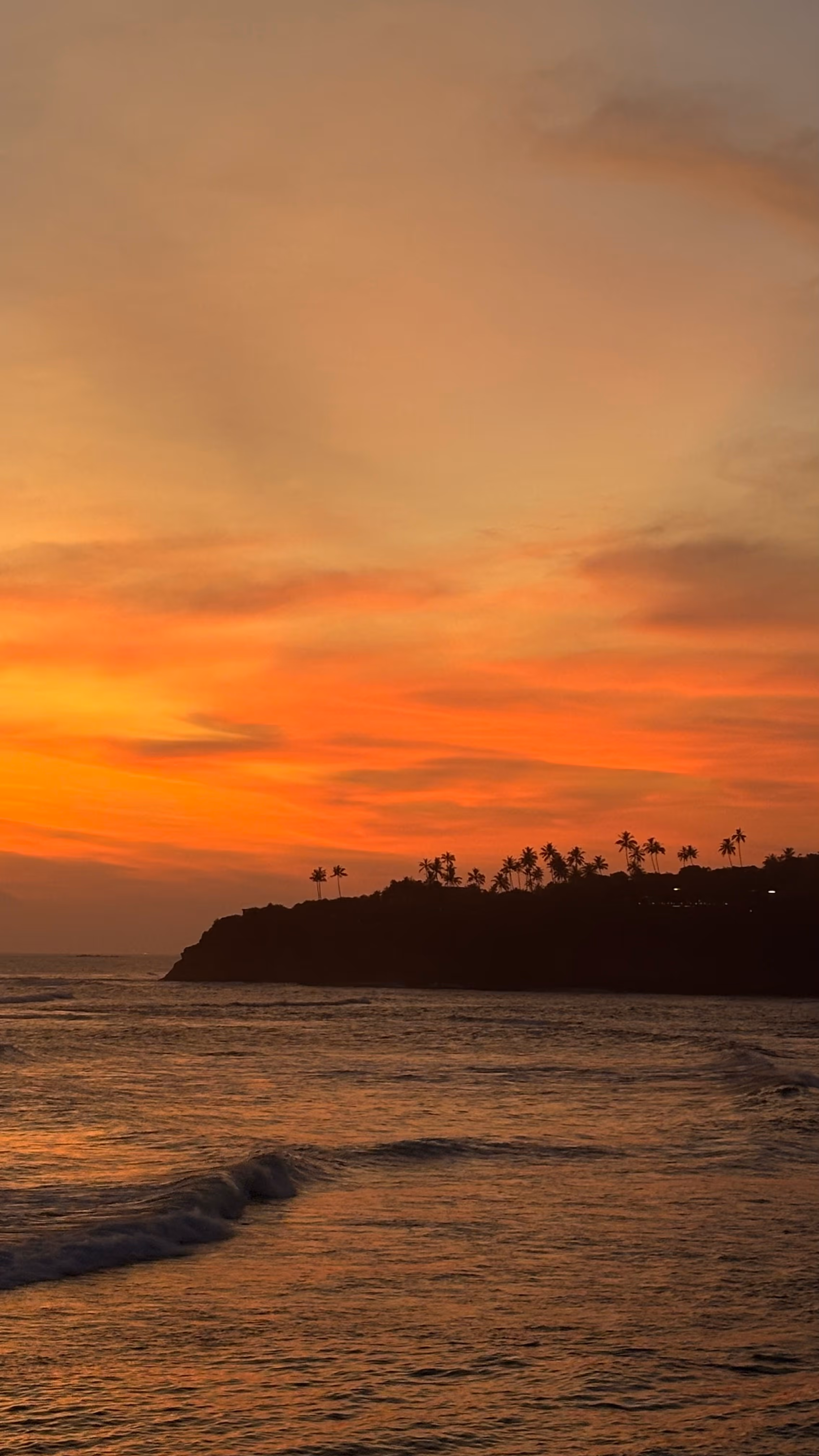 Sonnenuntergang in Weligama
